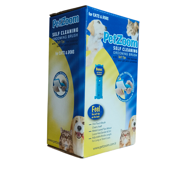 Lüks Basmalı Kedi Köpek Tarağı – Tüy Toplama ve Temizleme, Ergonomik, Kolay Kullanım