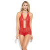 Askılı Kırmızı Renk Kadın Babydoll