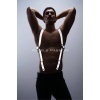 Reflektörlü (Karanlıkta Parlayan) Göğüs Harness, Erkek Pantolon Askısı, Reflektörlü Clubwear - APFTM160