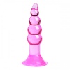 Backpart Boğumlu Vantuzlu 11.5cm Anal Tıkaç -  Pembe