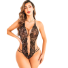 Fantezi Siyah Dantelli Zincirli Seksi  Babydoll BC9251