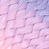 Simli Lila / Pembe / Şeker Pembesi Ombreli Örgülük Saç 100 Gr.