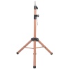 Kuaför Eğitim Mankeni İçin Metal Tripod - Sütlü Kahve + Taşıma Çantası