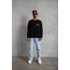Üç İplik Biskilet Yaka Sweatshirt