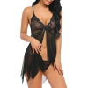 YNT Seksi Siyah Tül Babydoll Gecelik 15500
