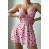 YNT Pembe Kalp Desenli Pinterest Gecelik 15712