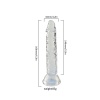 Şeffaf Silikon Gerçekçi Dildo 14cm