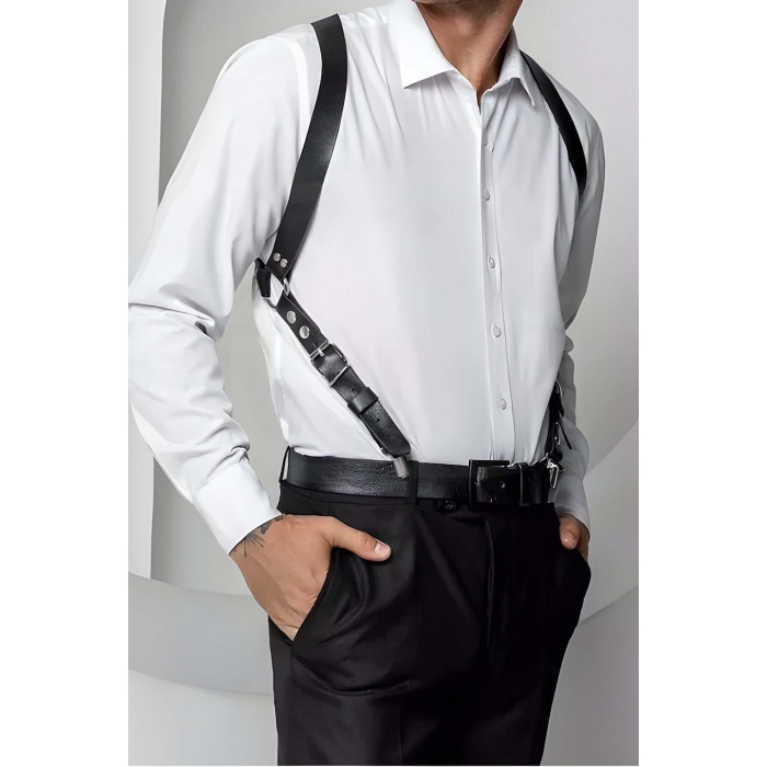 Sırt Detaylı Şık Erkek Kemer, Tarz Erkek Kemer, Erkek T-shirt Kemeri - APFTM205
