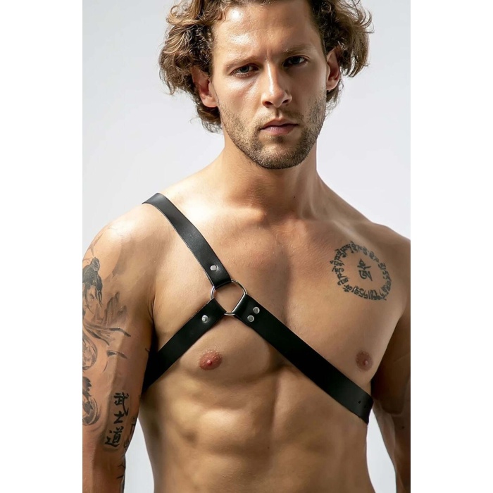 Tek Omuz Deri Erkek Harness - APFTM211