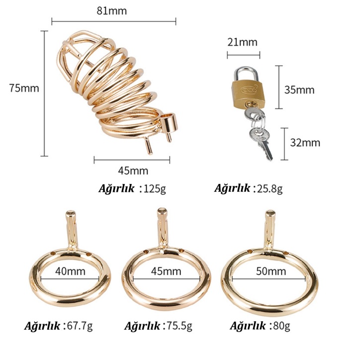 Gold Penis Kilidi 40mm