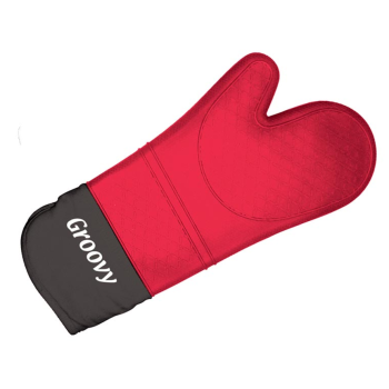 Biradlı Silikon Eldiven Tekli Kırmızı