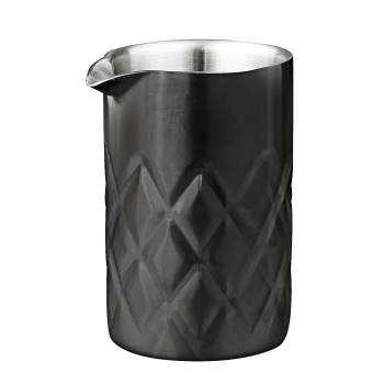 Biradlı Çelik Mixing Glass (540 Cc) (Siyah)