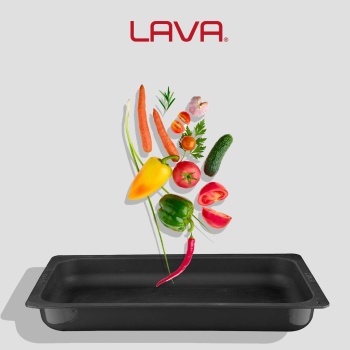 Lava Servis Tepsisi 53 X 32 Cm Siyah