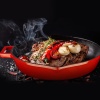 Lava Chafıng Dısh Küvet Yuvarlak Kırmızı 30 Cm
