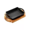 Lava Sahan Dikdörtgen Siyah Mat Ahşap Stand 12 X 15 Cm Eco