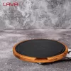Lava Sıcak Servis Plaka Yuvarlak Ahşap Stand 26 Cm