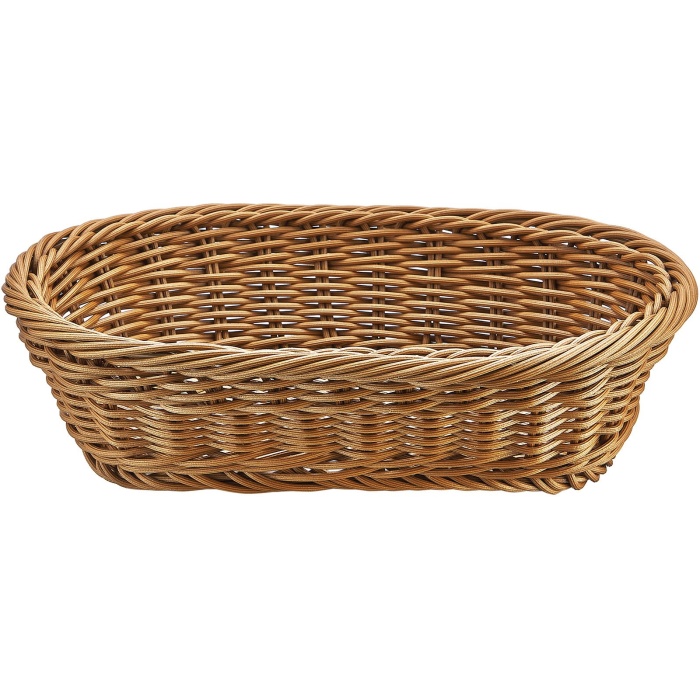 Biradlı Plastik Oval Sepet 24X16X7