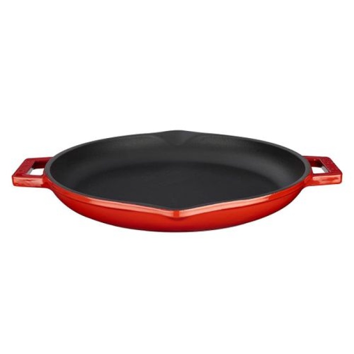 Lava Chafıng Dısh Küvet Yuvarlak Kırmızı 30 Cm