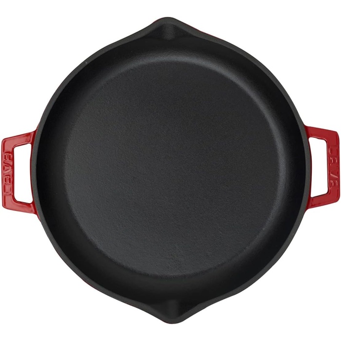 Lava Chafıng Dısh Küvet Yuvarlak Kırmızı 30 Cm