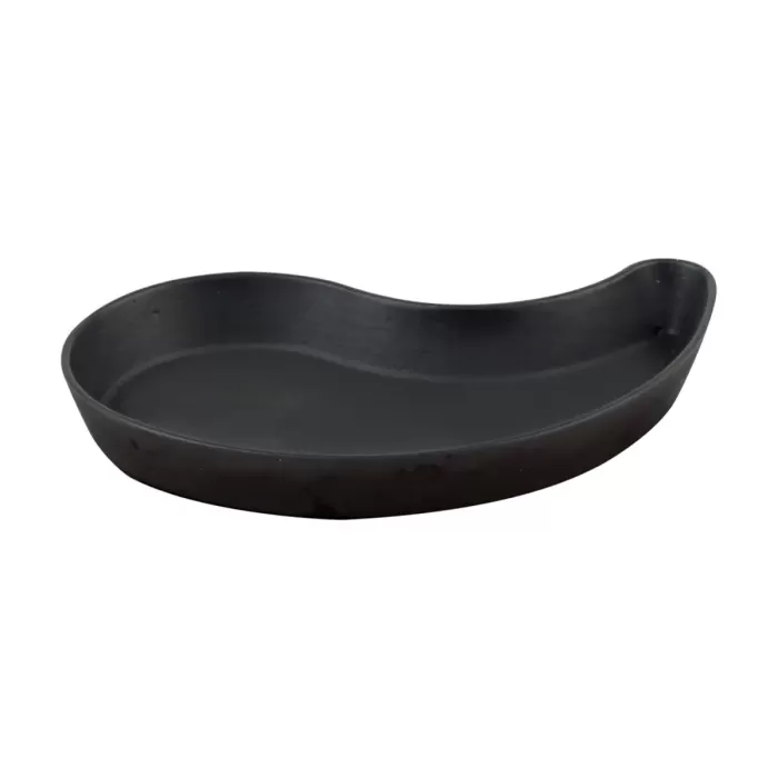 Lava Fajita Tabağı Damla Form Siyah Mat 10 X 20 Cm