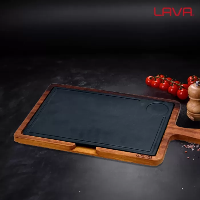 Lava Sıcak Servis Plaka Dikdörtgen Ahşap Stand 22 X 33 Cm 266