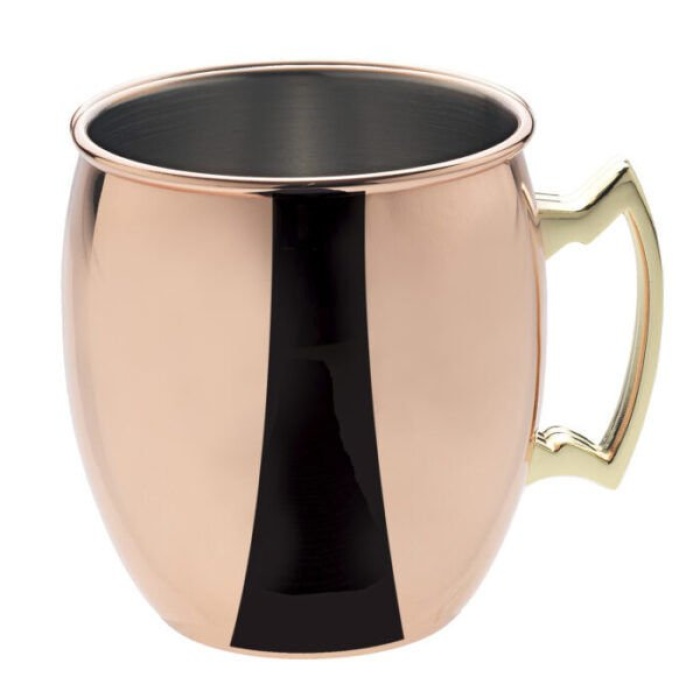 Biradlı Çelik Moscow Mule Bardak (Bakır) (500 Cc)