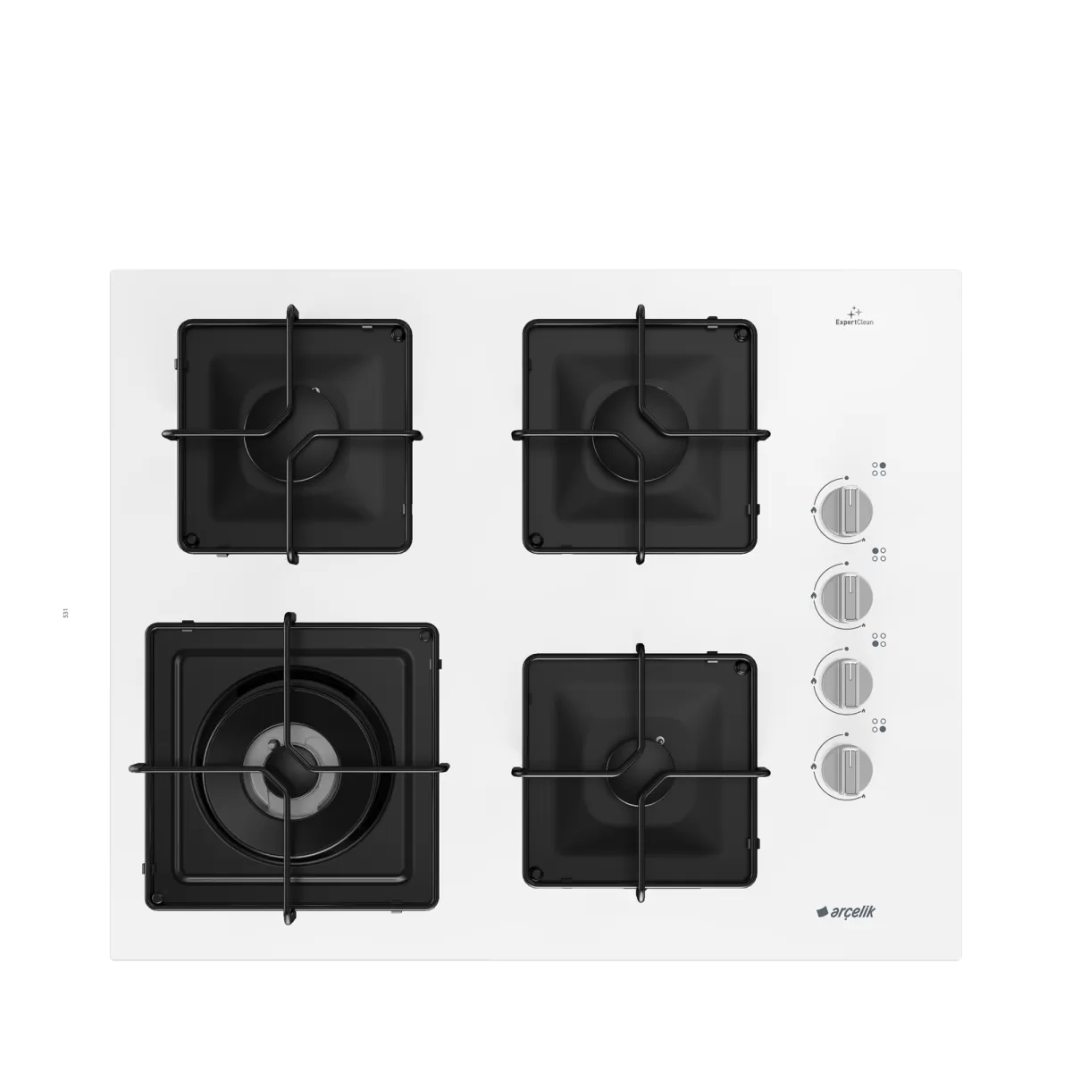 ARÇELİK OCD K 651 EWB Gazlı Cam Tablalı Ocak