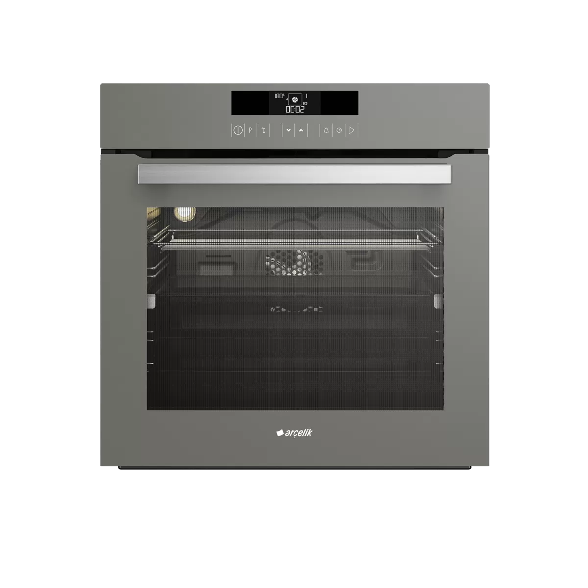 ARÇELİK 9670 CTG Grion (Gri Cam) Ankastre Fırın