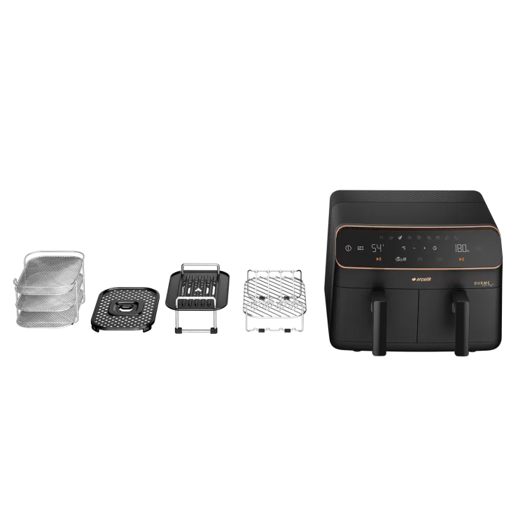 ARÇELİK FR 9284 Arçelik Gurme DuoFry™ Az Yağlı Fritöz