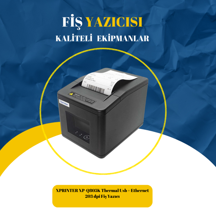XPRINTER XP-Q805K Thermal Usb + Ethernet 203 dpi Fiş Yazıcı