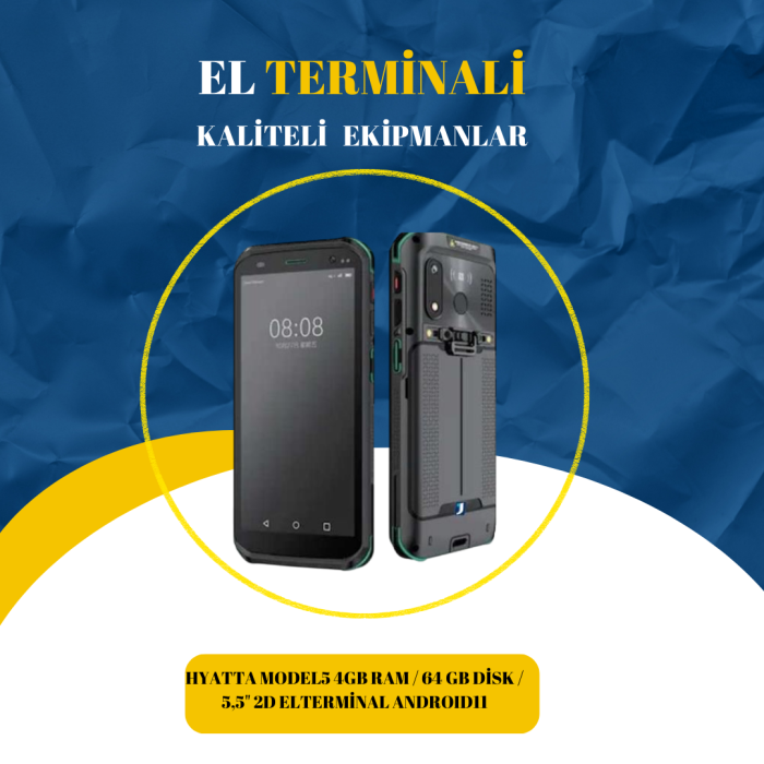 HYATTA MODEL5 4GB RAM / 64 GB DİSK / 5,5 2D ELTERMİNAL ANDROID11