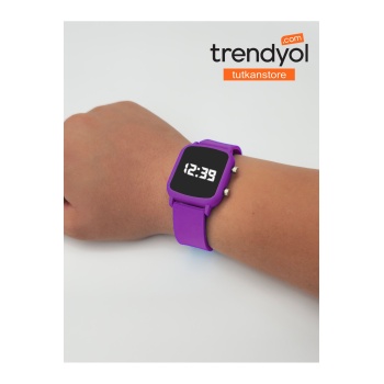 Dijital Led Çocuk Saati Silikon Kordon Erkek Ve Kadın Tüm Bileklere Uygun