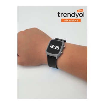 Dijital Led Çocuk Saati Silikon Kordon Erkek Ve Kadın Tüm Bileklere Uygun