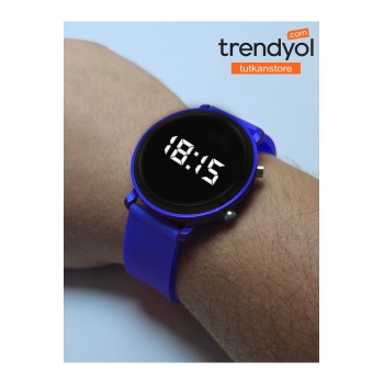 Unisex Dijital Tuşlu Silikon Kordon Kol Saati Çocuk Saati - Kadın - Erkek - Kullanıma Uygun