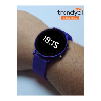 Unisex Dijital Tuşlu Silikon Kordon Kol Saati Çocuk Saati - Kadın - Erkek - Kullanıma Uygun