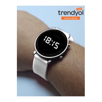 Unisex Dijital Tuşlu Silikon Kordon Kol Saati Çocuk Saati - Kadın - Erkek - Kullanıma Uygun