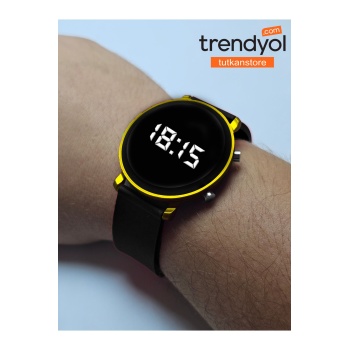 Unisex Dijital Tuşlu Silikon Kordon Kol Saati Çocuk Saati - Kadın - Erkek - Kullanıma Uygun