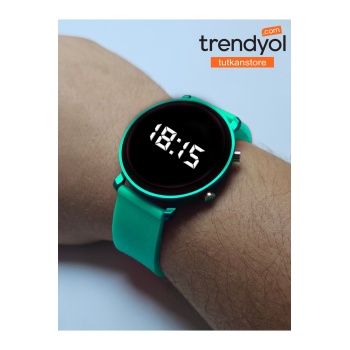 Unisex Dijital Tuşlu Silikon Kordon Kol Saati Çocuk Saati - Kadın - Erkek - Kullanıma Uygun