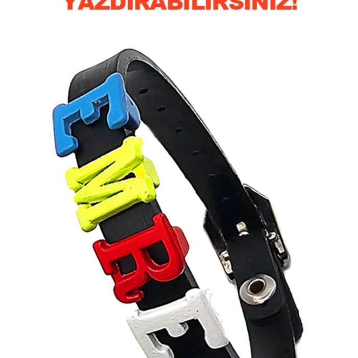 Çocuk Saati Siyah Isme Özel Hediye Bileklik Dijital Kız Ve Erkek Uyumlu Çocuk Kol Saati