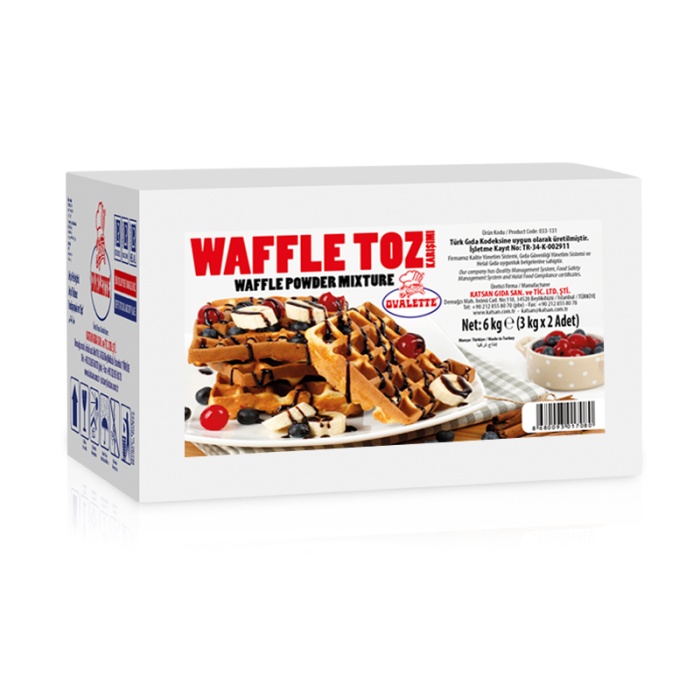 Ovalette Waffle Toz Karışımı 3 Kg