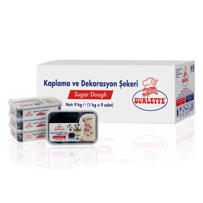 Ovalette Siyah Şeker Hamuru 1 Kg