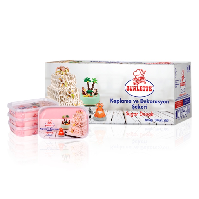 Ovalette Pembe Şeker Hamuru 500 Gr