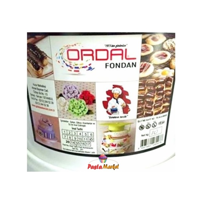 Fondan Şeker Hamuru Beyaz 1 kg Fondü