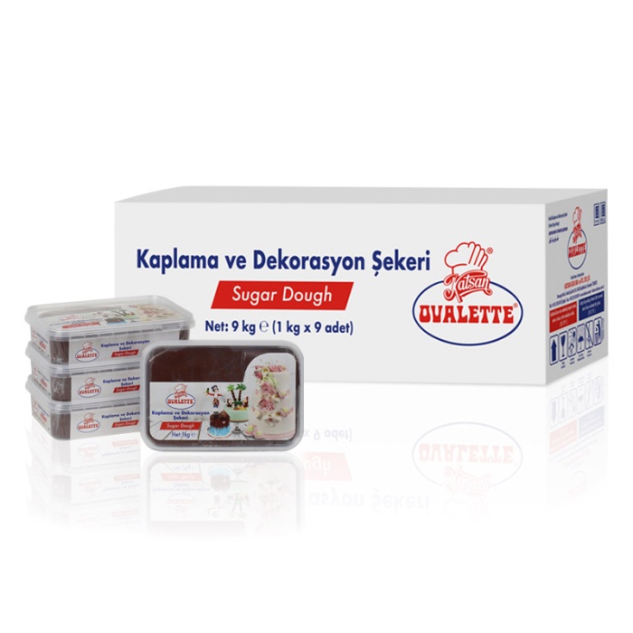 Ovalette Kahverengi Şeker Hamuru 9 Kg