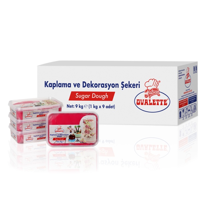 Ovalette Fuşya Şeker Hamuru 1 Kg