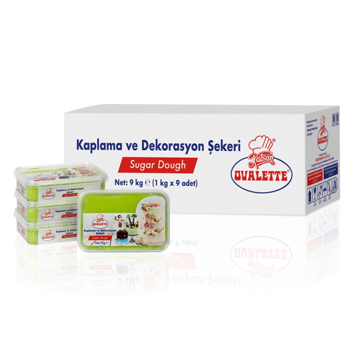 Ovalette Açık Yeşil Şeker Hamuru 1 Kg