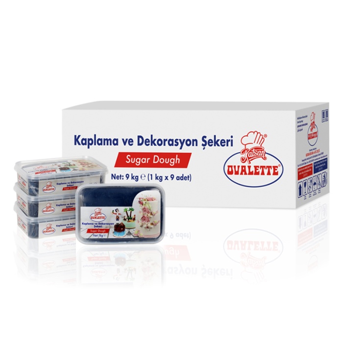 Ovalette Lacivert  Şeker Hamuru 1 Kg