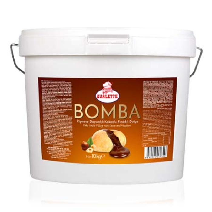 Kakaolu Kurabiye Bomba Fındık Dolgu Çikolata 10 Kg