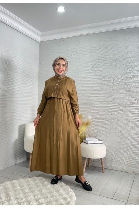 Taba Yelekli Elbise