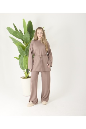 Vizon Tokalı Oyso Pantolonlu Takım